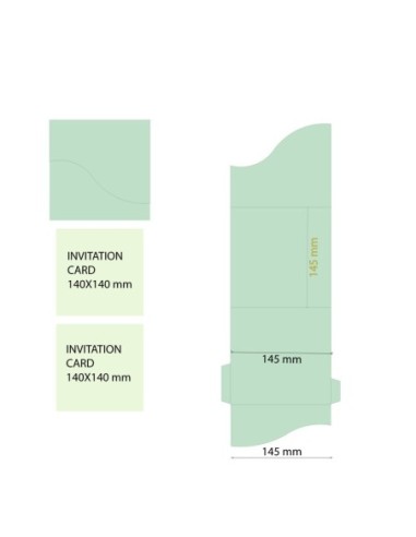 Pink Nude modern Square Wedding Invitation