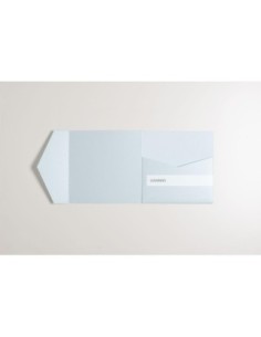 Acquamarine pocketfold envelope invite 140X140 mm