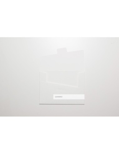 Artistic envelope for invitations 135x185 mm white gesso color
