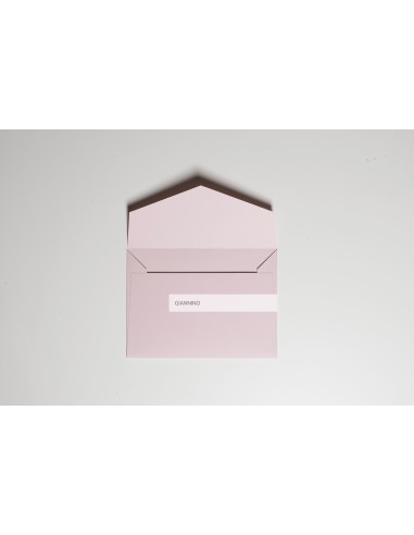 Elegant envelope in pink nude color 135x185 mm.