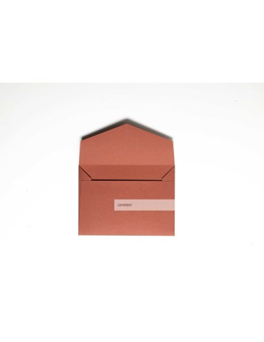 Elegant envelope in terracotta color 135x185 mm.