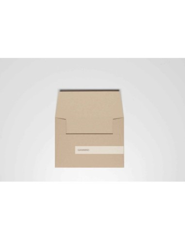 Charming envelope in kraft brown color 135x185 mm.