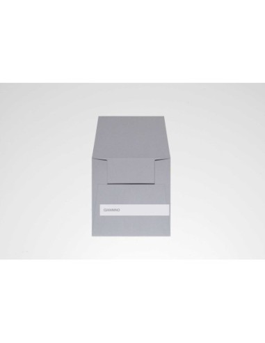 Sleek envelope for invitations 150x150 mm dark grey color