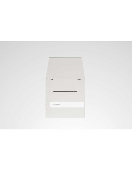 Modern envelope for invitations 150x150 mm light grey color