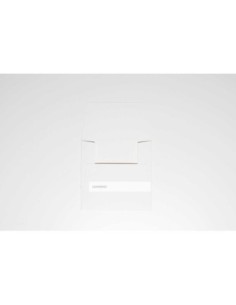 Artistic envelope for invitations 150x150 mm white gesso color