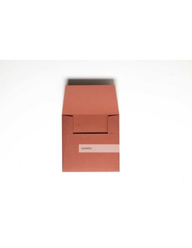 Impressive envelope for invitations 150x150 mm Terracotta color