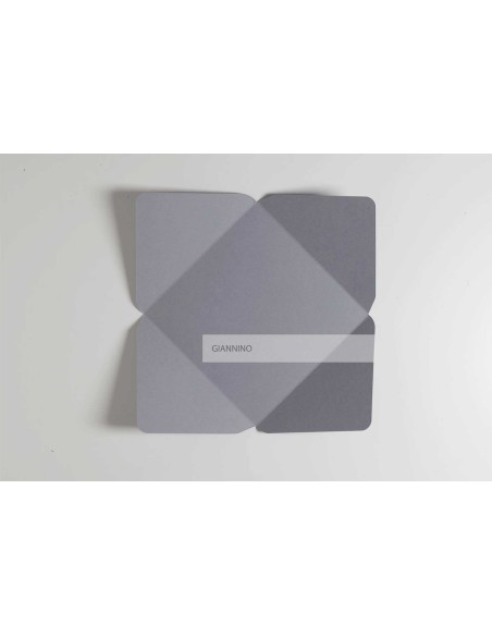 Sleek square envelope 155X155 mm dark grey color