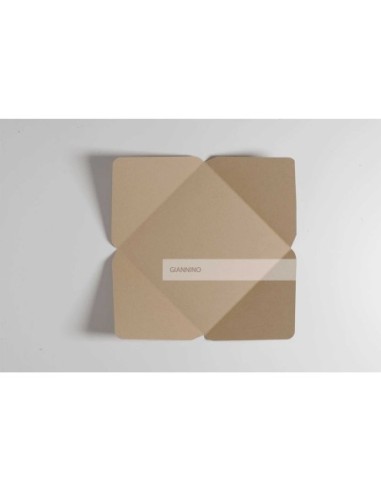 Natural envelope for invitations 155X155 mm kraft color