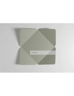 Elegant square envelope 155X155 mm sage green color
