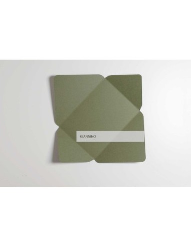 Beautiful envelope in olive green color 130X180 mm.