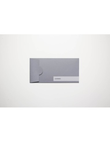 De Luxe envelope in dark grey color 110x220 mm.