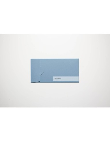 De Luxe envelope in acqua blue color 110x220 mm.