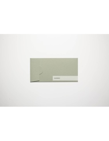 De Luxe envelope in sage green color 110x220 mm.