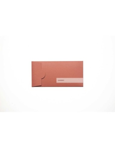 De Luxe envelope in terracotta color 110x220 mm.