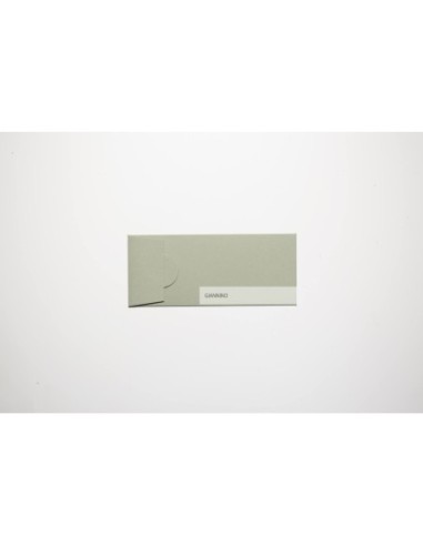 Mini DL envelope in sage green color 85x200 mm