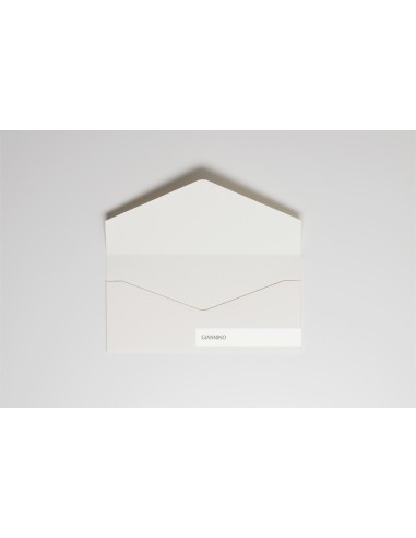 Rectangular long envelope DIY for invitations 110x220 mm ivory color