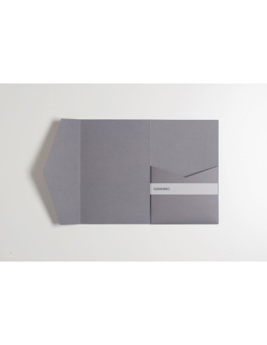 Purchase the Grey Stone Classic Pocketfold Invitation DIY 120X180 mm, ideal for refined and classy invitations.