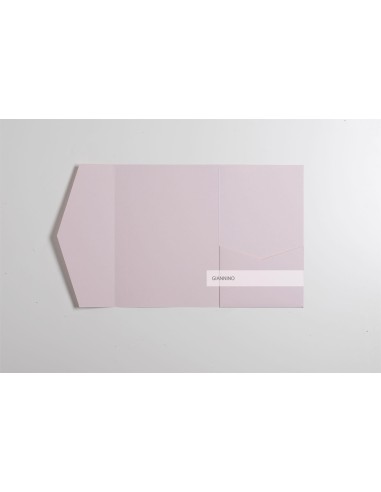 DIY Classic Pocketfold Invitations - Pink Nude, 135x185 mm