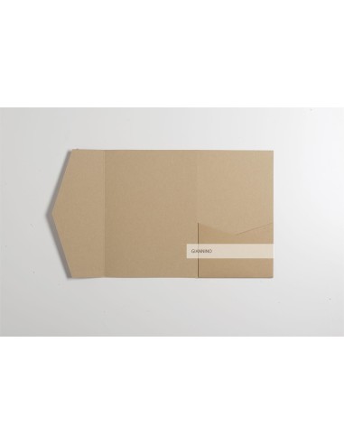 Easy DIY Invitations Kraft Classic Pocketfold - 135x185 mm