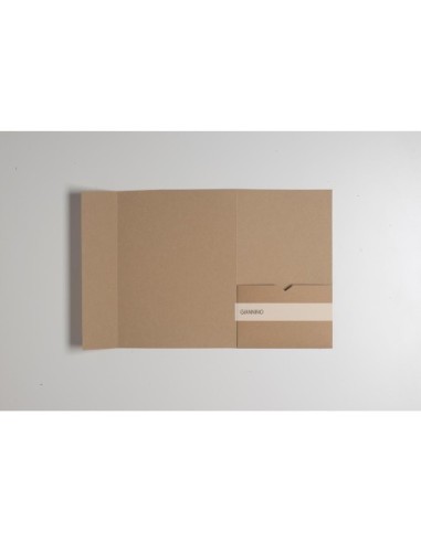 Kraft C5 envelope rectangular Pocketfold Invite