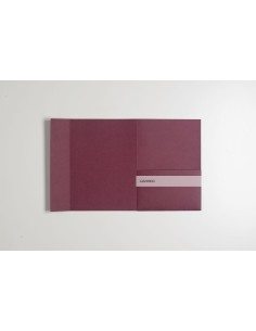 Burgundy matte envelope pocketfold Wedding Invitation
