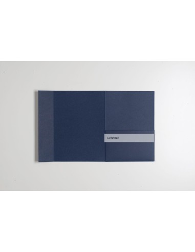 Dark Blue envelope pocketfold Wedding Invitation