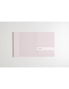 Pink Nude envelope pocketfold Wedding Invitation