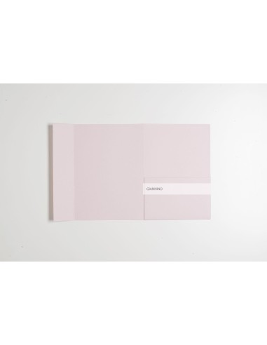 Pink Nude envelope pocketfold Wedding Invitation