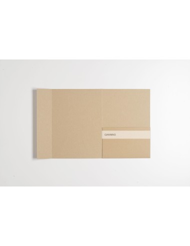 Kraft envelope rectangular Pocketfold Invite