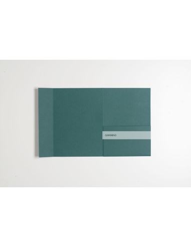 Green Forest envelope rectangular Pocketfold Invite