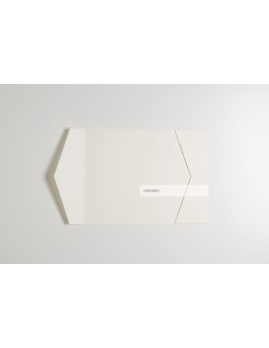 light cream matte signature Pocketfold Wedding Invitation