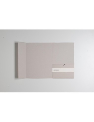 Beige C5 envelope rectangular Pocketfold Invite