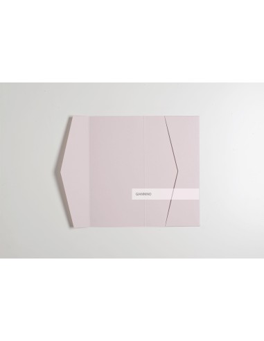 Pink Nude sophisticated rectangular Wedding pocket-fold envelope