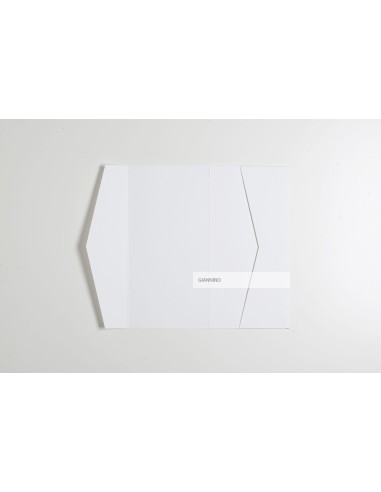 Modigliani Paper White sophisticated rectangular pocket-fold envelope