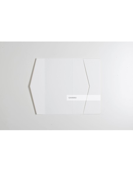 Modigliani Paper White sophisticated rectangular pocket-fold envelope