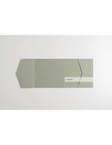 Sage Green wedding Pocket-Fold 130x130 mm