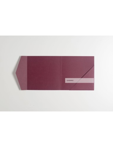 Burgundy matte original Square Wedding Invitation