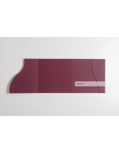 Burgundy modern Square Wedding Invitation