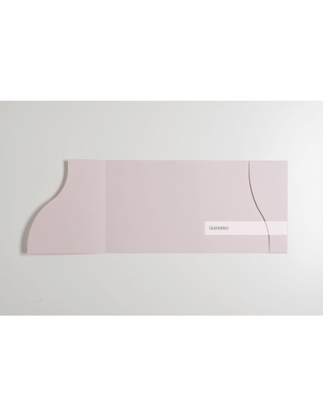 Pink Nude modern Square Wedding Invitation