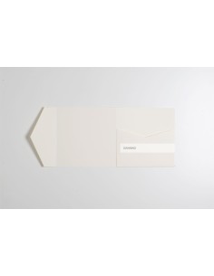 Blu Navy save-the-date square pocketfold DIY 140X140 mm