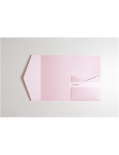 Pink Quartz Stardream envelope pocketfold 120x180 mm