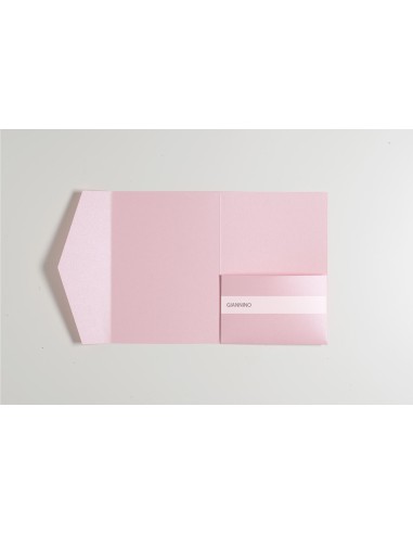 Pink Quartz Stardream Pocketfold Invitations