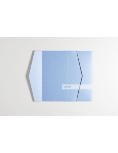 Azure pocketfold envelope invite 105X210 mm