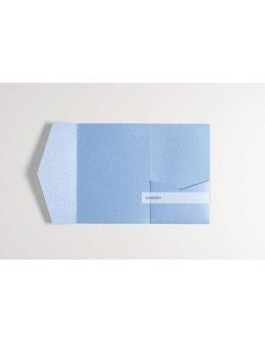 Azure envelope impressive pocketfold 135X185 mm