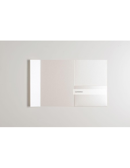 Ivory envelope pocketfold 130X180 mm